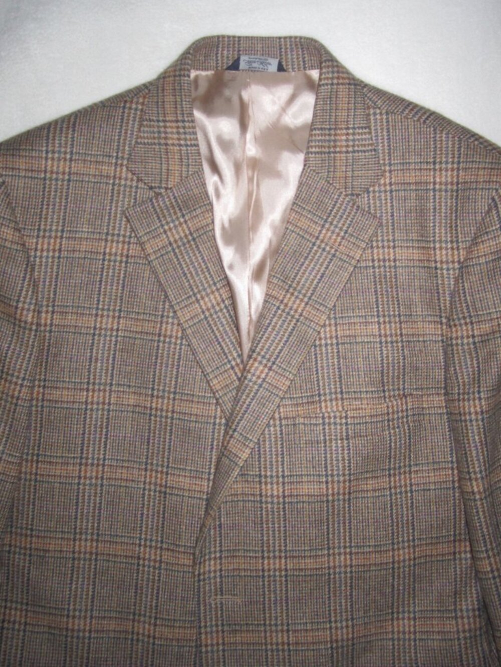 BEN SILVER Kynoch of Scotland 100% Lambswool Glen Plaid Sport Coat Men’s 46 R - Picture 6 of 15